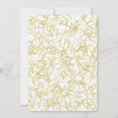 White Gold Glam Glitzy Disco Ball Birthday 招待状 (裏面)