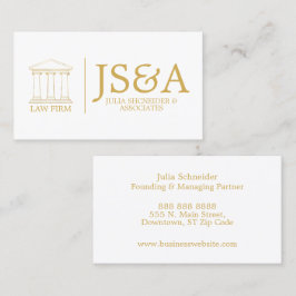 White Gold Law Firm Classic 名刺