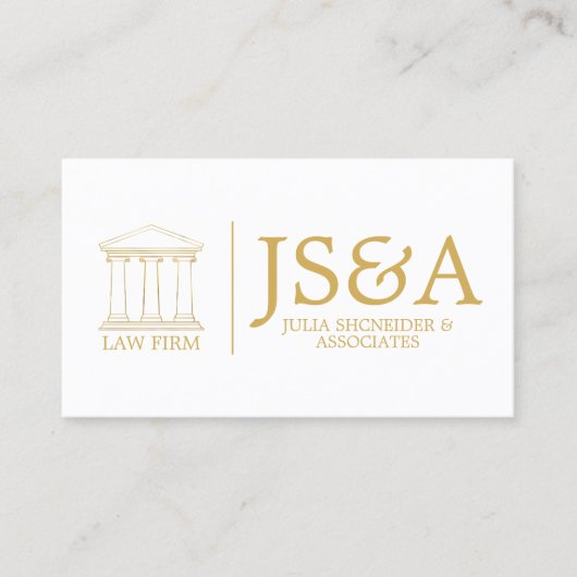 White Gold Law Firm Classic 名刺 (正面)