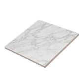 White Gold Marble Elegant Minimalist Luxury Design タイル (側面)