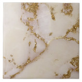 White Gold Marble Glitter ID1171a タイル (正面)