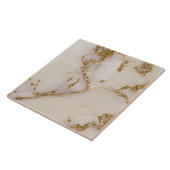 White Gold Marble Glitter ID1171a タイル (側面)