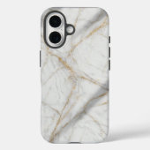 White Gold Marble Luxury Elegant Case Case-Mate iPhoneケース (裏面)