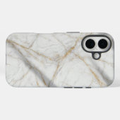 White Gold Marble Luxury Elegant Case Case-Mate iPhoneケース (裏面 (横))