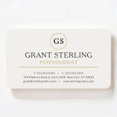 White Gold Psychologist Luxury 名刺