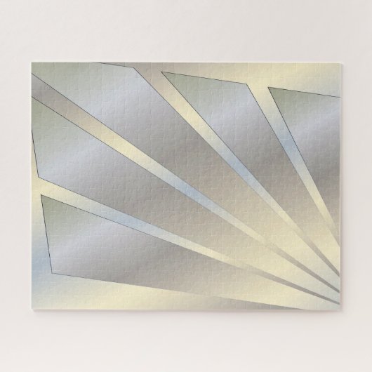 White gold rays ジグソーパズル (横)