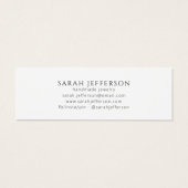 White Gold Stud Earring Jewelry Display Card (裏面)