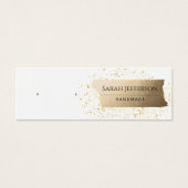 White Gold Stud Earring Jewelry Display Card (正面)