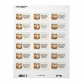 White Golden Retriever Dog ラベル (フルシート)