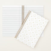 White | Golden Zinnia Sun ノートブック (内側)