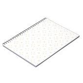 White | Golden Zinnia Sun ノートブック (左側)