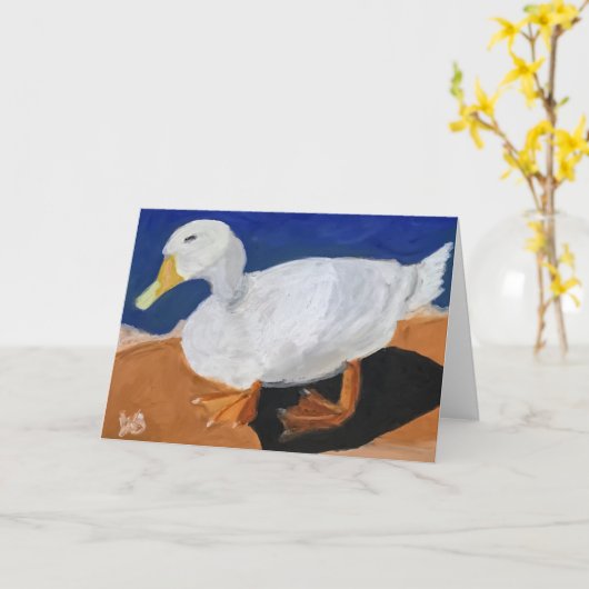 White Goose カード (黄色い花)