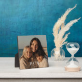 White Graceful Script Established Mom Photo フォトプラーク (インサイチュ)