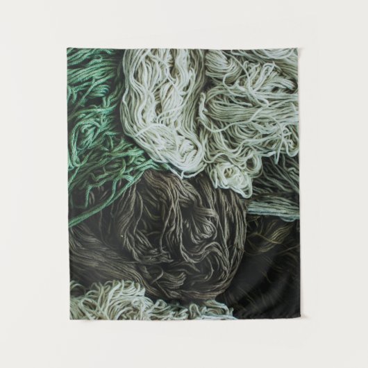 White, gray, and green ropes タペストリー (正面)