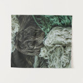 White, gray, and green ropes タペストリー (正面(横))