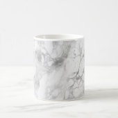 White Gray Marble Classic Elegant Beauty Glitz コーヒーマグカップ (中央)