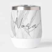 White Gray Personalized Marble Texture (正面)