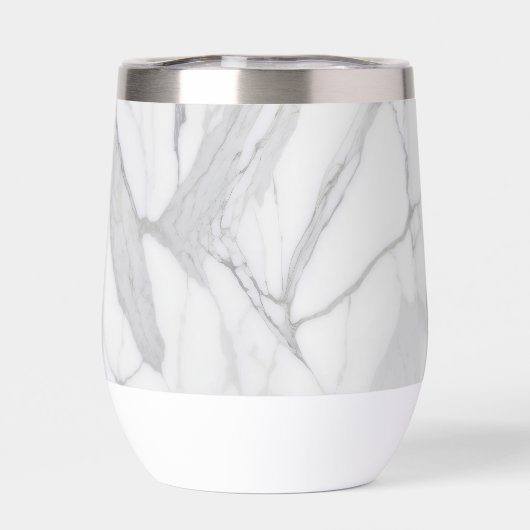 White Gray Personalized Marble Texture (背面)