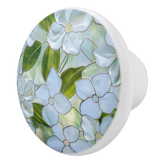 White Green Floral セラミックノブ (右)
