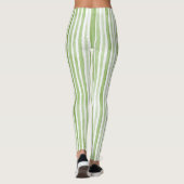 White Green Stripes レギンス (裏面)