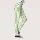 White Green Stripes レギンス (右)