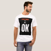 White Half Sleeve T Shirt With A Quote  Tシャツ (正面フル)