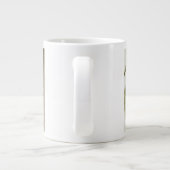 White Handmade Mug – Minimal Aesthetic Coffee Cup ジャンボコーヒーマグカップ (裏面)