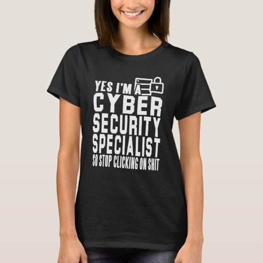 White Hat Hacker DeのMens Cyber Security Expert Tシャツ (正面)