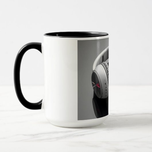white headphones マグカップ (左)