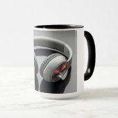white headphones マグカップ (正面右)