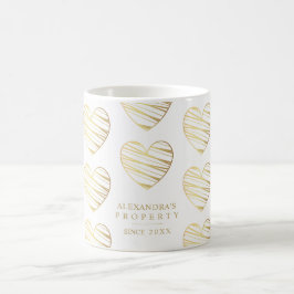 White Heart Best Friends All Occasion Gift コーヒーマグカップ