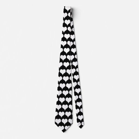 White Hearts Design ネクタイ (正面)