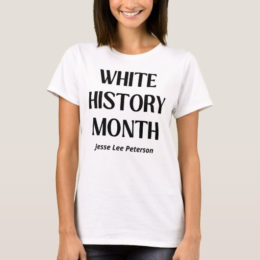White History Month Jesse Lee Peterson Tシャツ (正面)