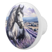 White Horse in a Lavender Field セラミックノブ (右)