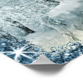 White Horse Snowy Forest  ポスター (角)