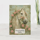 White Horse with Roses カード (正面)
