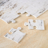 White Horses On Beach at Sunset ジグソーパズル (側面)