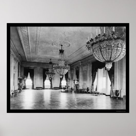 White House Chandeliers 1903 ポスター (正面)