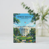 White House District of Columbia ポストカード (スタンド正面)