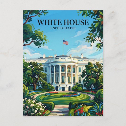 White House District of Columbia ポストカード (正面)