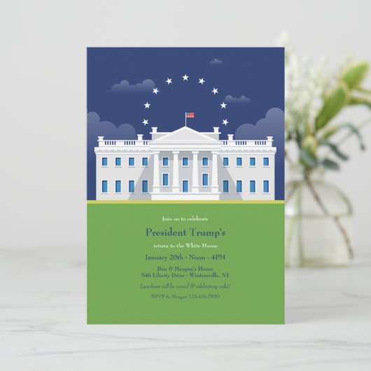 White House Inaugural Party Invitations 招待状 (スタンド正面)