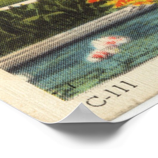 White House Vintage Postcard ポスター (角)