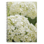 White Hydrangea ノートブック (正面)