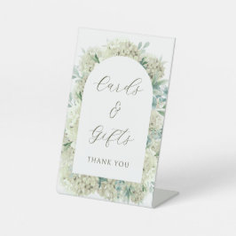 White Hydrangea Cards & Gifts 台座サイン