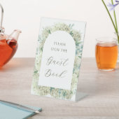 White Hydrangea Guest Book 台座サイン (インサイチュ)