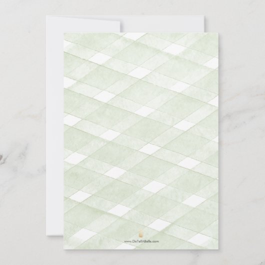 White Hydrangea Wedding Invitation Invitations 招待状 (裏面)