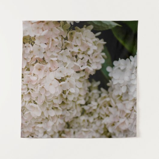 WHITE HYDRANGEAS IN BLOOM タペストリー (正面)