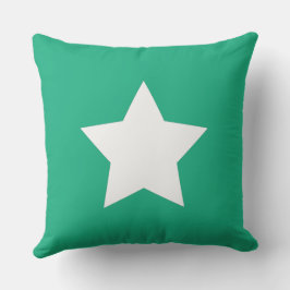 White Initials trendy vibrant summer decor アウトドアクッション