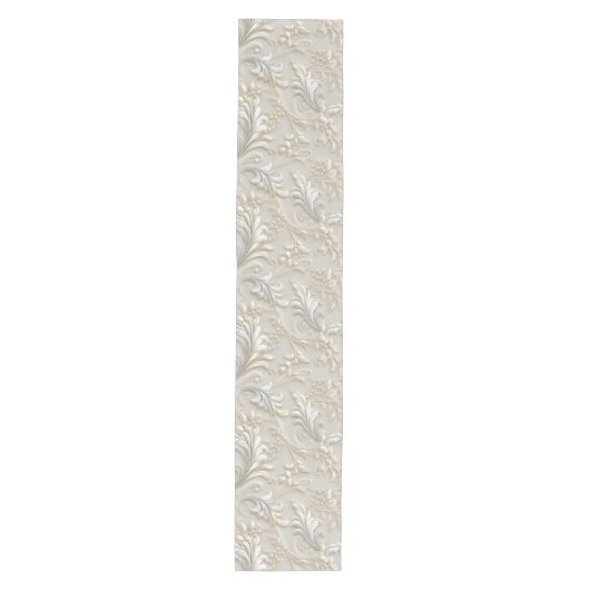 White Ivory Acanthus Medium Table Runner ミディアムテーブルランナー (正面)