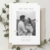 White & Ivory | Chic Floral Wedding Save the Date